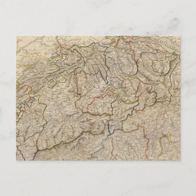 Schweiz 7 vykort (Framsida)