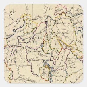 Schweiz 9 fyrkantigt klistermärke