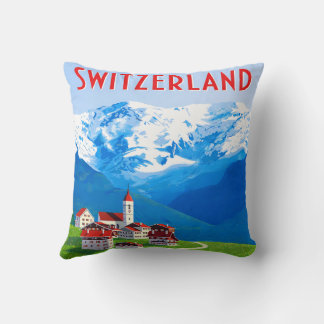 Schweiz Alpby Kuddcover Kudde