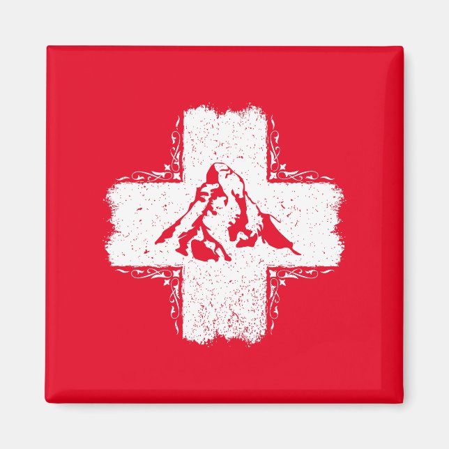 Schweiz Alpernor Matterhorn - Schweiz Magnet (Framsidan)
