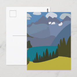 Schweiz Alpernor Sjö Vykort