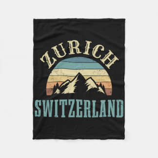 Schweiz Alpernor Skiing Swiss Mountain Älskare Gif Fleecefilt