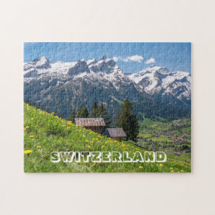 Schweiz Alpregionlandskap Pussel