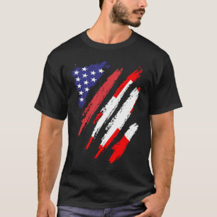 Schweiz American Grown Flagga USA Patriot Herita T Shirt