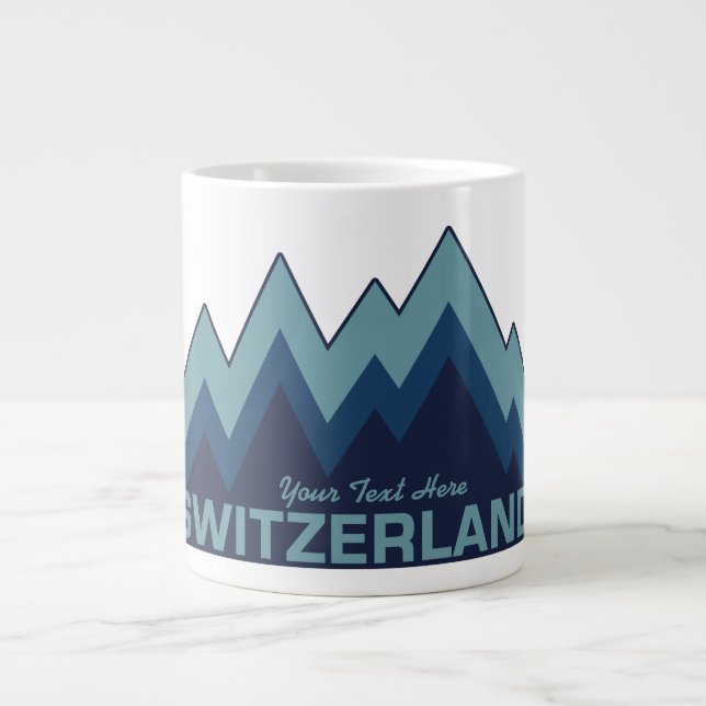 SCHWEIZ anpassningsbar mugg Jumbo Mugg (Framsidan)