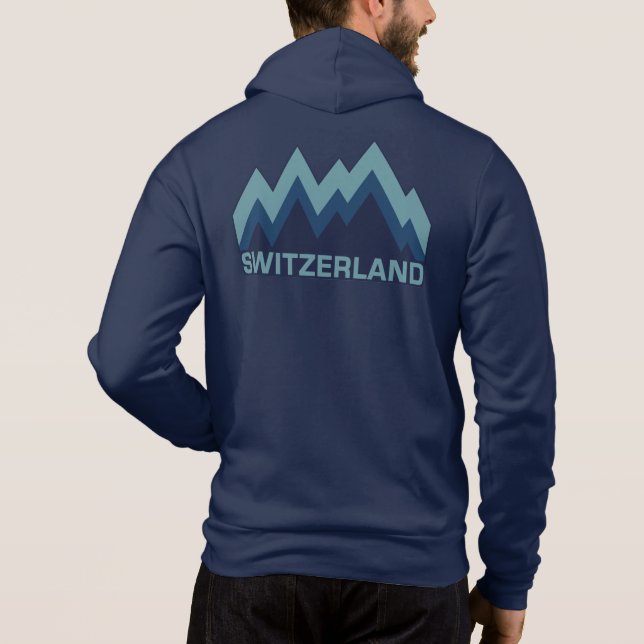 SCHWEIZ anpassningsbar T Shirt (Baksida)