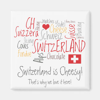 Schweiz är Cheesy: för Fondue Älskare! Magnet