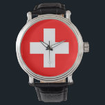 Schweiz Armbandsur<br><div class="desc">Schweiz flagga</div>