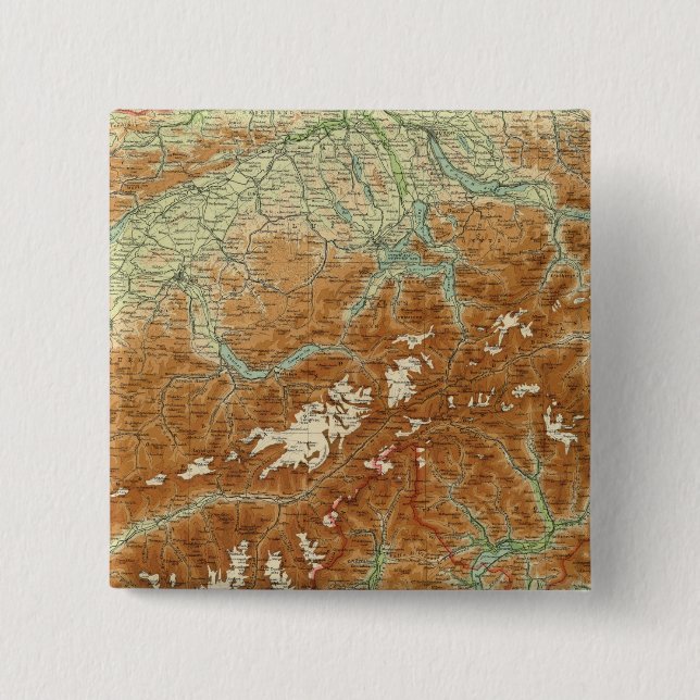Schweiz Atlas Karta Knapp (Framsida)