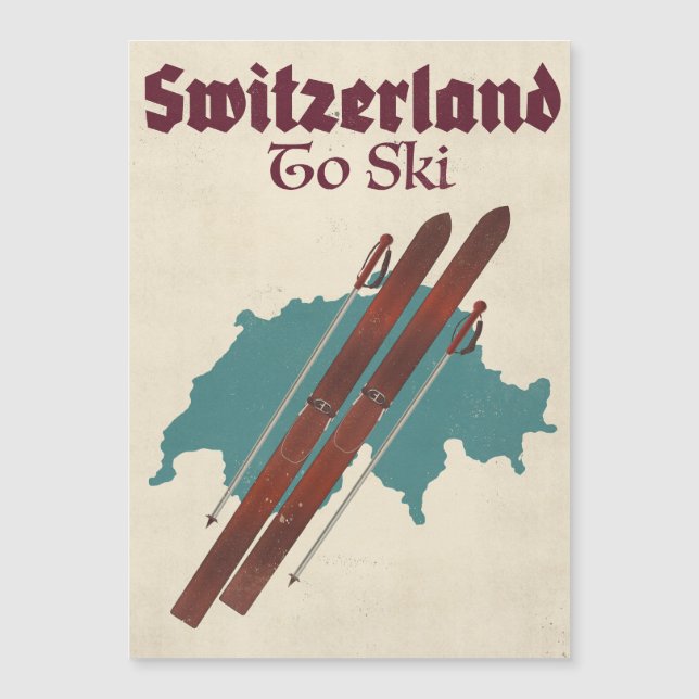 Schweiz att åka skidor (Framsida)