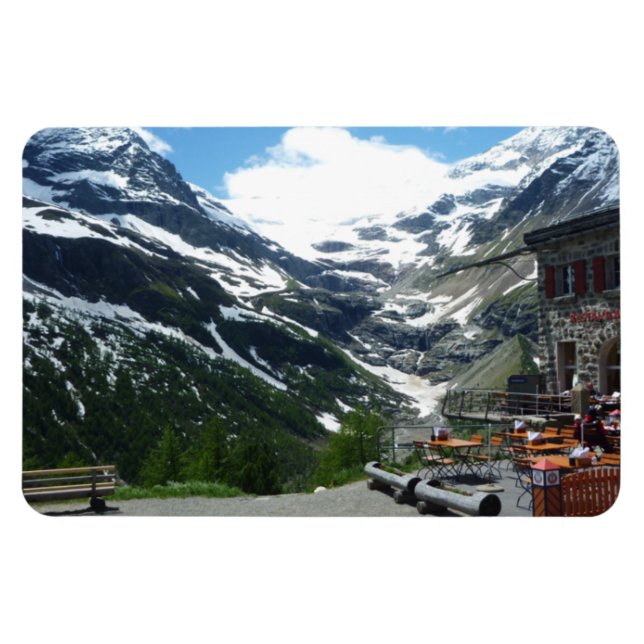 Schweiz Bernina Pass Magnet (Horisontell)