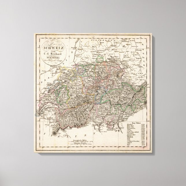 Schweiz Canvastryck (Framsida)
