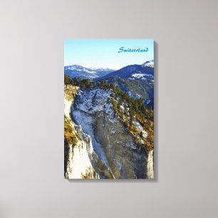 Schweiz Canvastryck