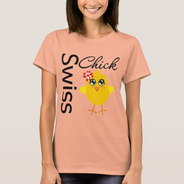 Schweiz Chick T-shirt (Framsida)
