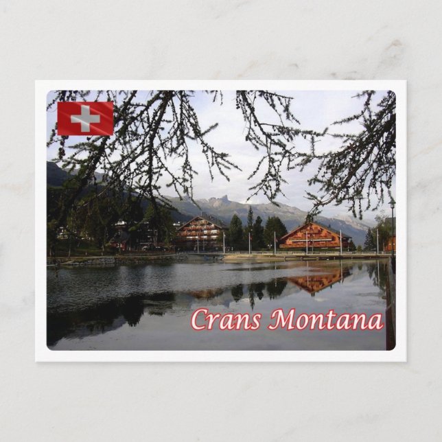 Schweiz - Crans Montana - Vykort (Framsida)