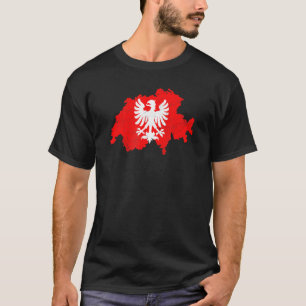 Schweiz Eagle Swiss Flagga Europe T Shirt