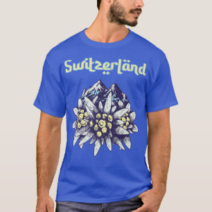 Schweiz Edelweiss Alpernas Souvenir Mountain Hikin T Shirt