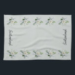 Schweiz Edelweiss-blommor Kökshandduk<br><div class="desc">Schweiziska kökshanddukar av Edelweiss. Schweiz manushanddukar med Edelweiss-blommor.</div>