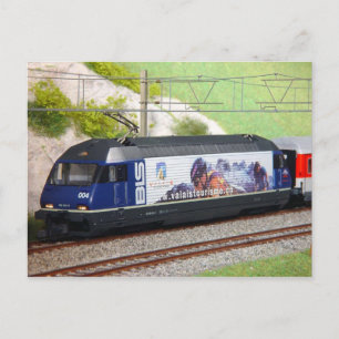 Schweiz Express tåg Vykort