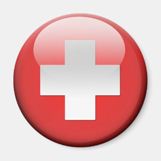Schweiz Flagga 2.0 Magnet