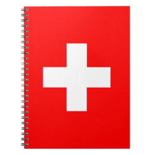 Schweiz flagga anteckningsbok