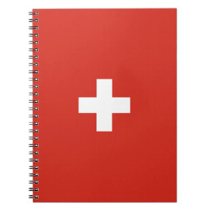 Schweiz flagga anteckningsbok