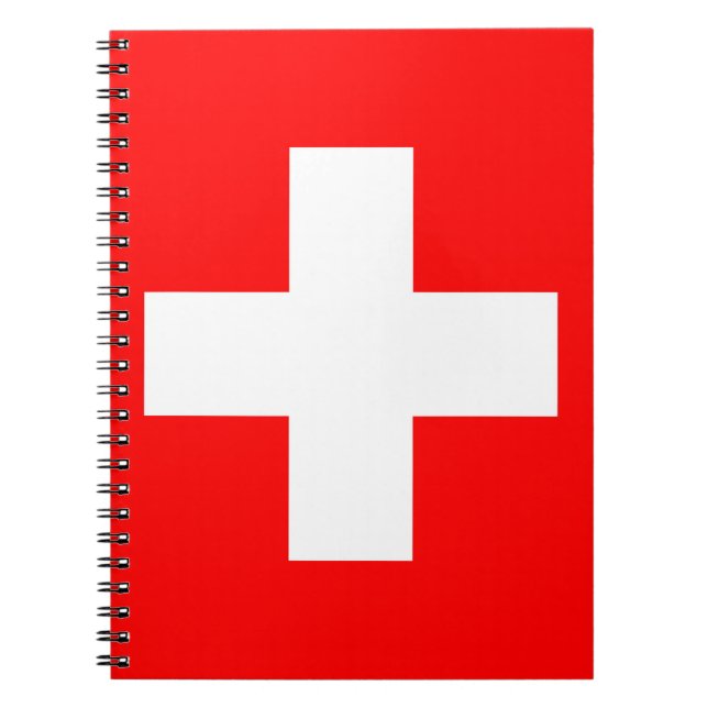 Schweiz flagga anteckningsbok (Framsidan)