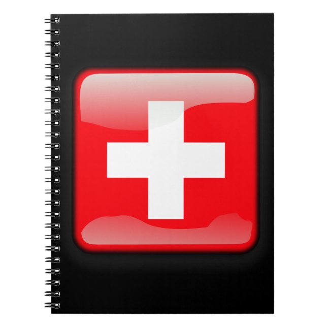 Schweiz flagga anteckningsbok (Framsidan)