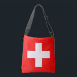 Schweiz Flagga Axelväska<br><div class="desc">Schweiz Flagga</div>