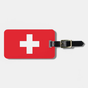 Schweiz flagga bagagebricka