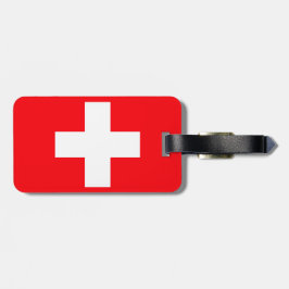 Schweiz flagga bagagebricka