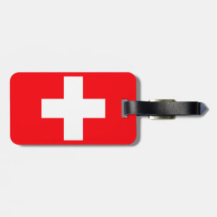 Schweiz flagga bagagebricka