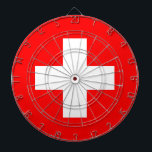 Schweiz Flagga Darttavla<br><div class="desc">Schweiz Flagga</div>