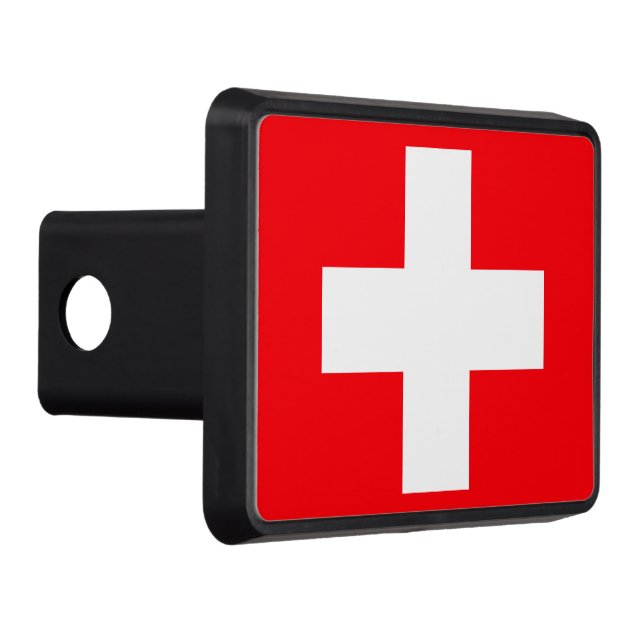 Schweiz flagga dragkroksskydd (Höger)