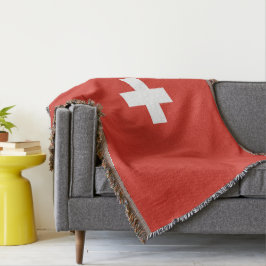 Schweiz flagga filt
