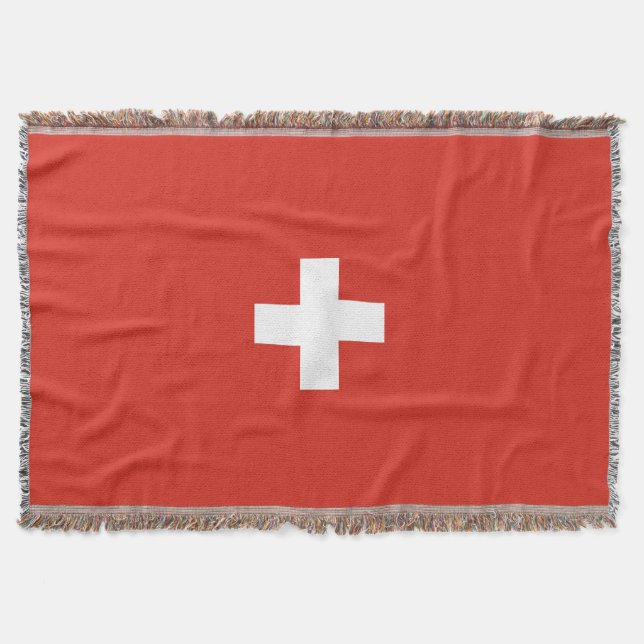 Schweiz flagga filt (Framsidan)