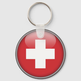 Schweiz Flagga - Flagga Schweiz Nyckelring