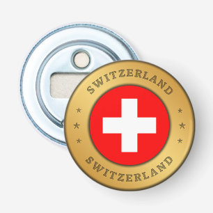 Schweiz Flagga Flasköppnare