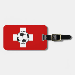 Schweiz Flagga Fotboll Boll Bagagebricka
