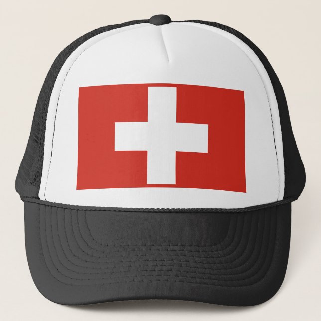 Schweiz flagga keps (Framsida)