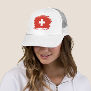 Schweiz flagga keps