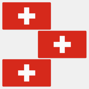 Schweiz flagga klistermärke