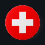 Schweiz Flagga Knapp<br><div class="desc">Schweiz Flagga</div>