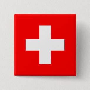 Schweiz Flagga Knapp