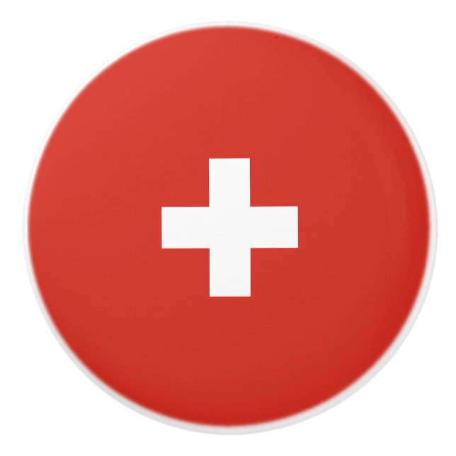 Schweiz flagga knopp (Framsidan)