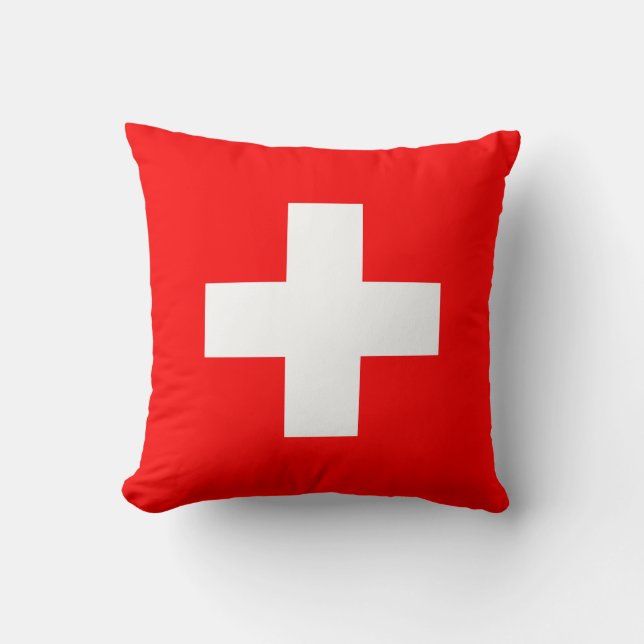 Schweiz Flagga Kudde (Framsida)