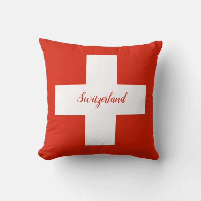 Schweiz Flagga Kudde (Framsida)