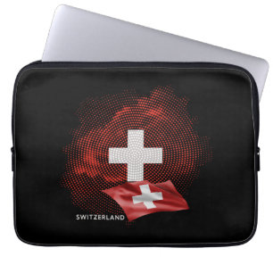 Schweiz flagga laptop fodral