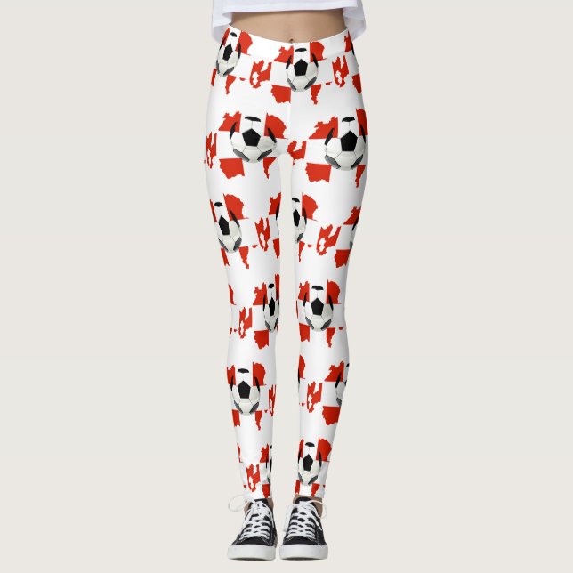 Schweiz flagga leggings (Framsida)