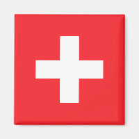 Schweiz Flagga Magnet